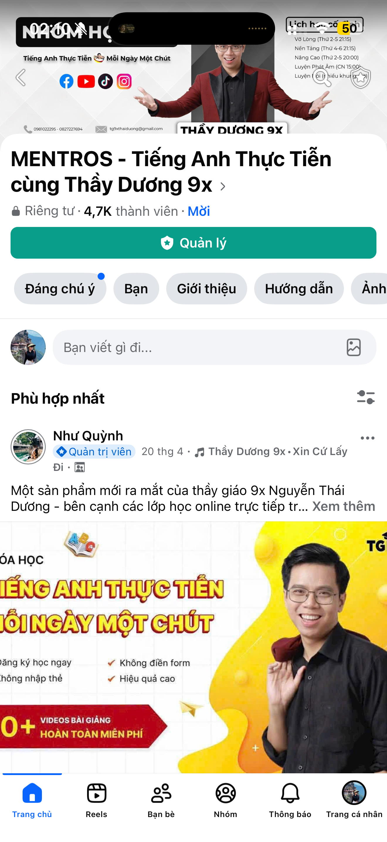 Cộng đồng học viên của Thầy Dương 9x